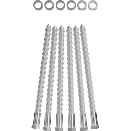 Ekena Millwork 1/2" Barn Door Flat Track Extension Hardware for 1 3/4" Door, Stainless Steel GB60054ESS